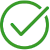 A green tick in a circle